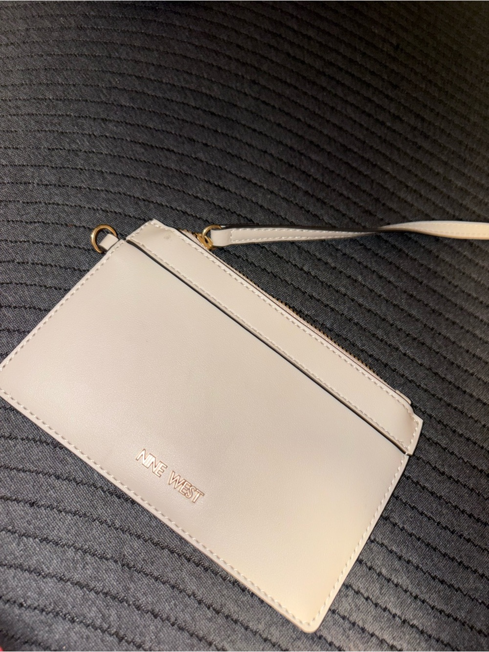 Nine West Cream Wristlet Crossbody Bag